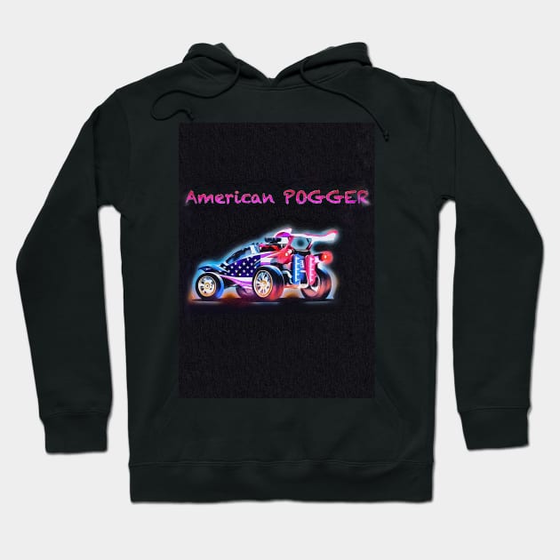 American Rocket League Pogger Hoodie by Boztik-Designs